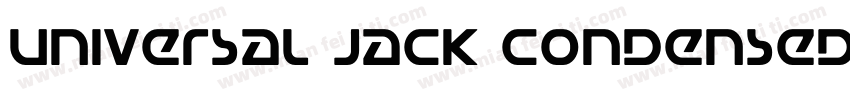 Universal Jack Condensed Ital Conde字体转换